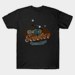 The Scooter keeps me rollin Moped Gift T-Shirt